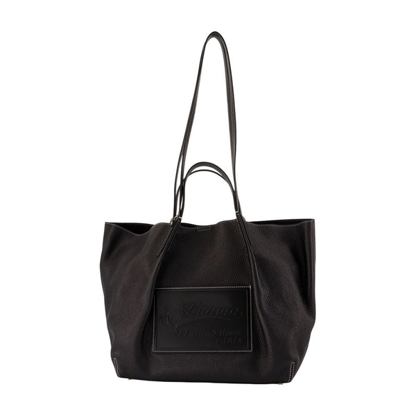 Lanvin calfskin tote bag in black