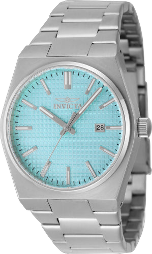 Invicta Stainless steel case and bracelet watch in blue