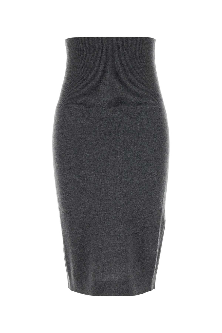 Grey Wool Skirt Darkgreymelange Exterior: Virign Gonne