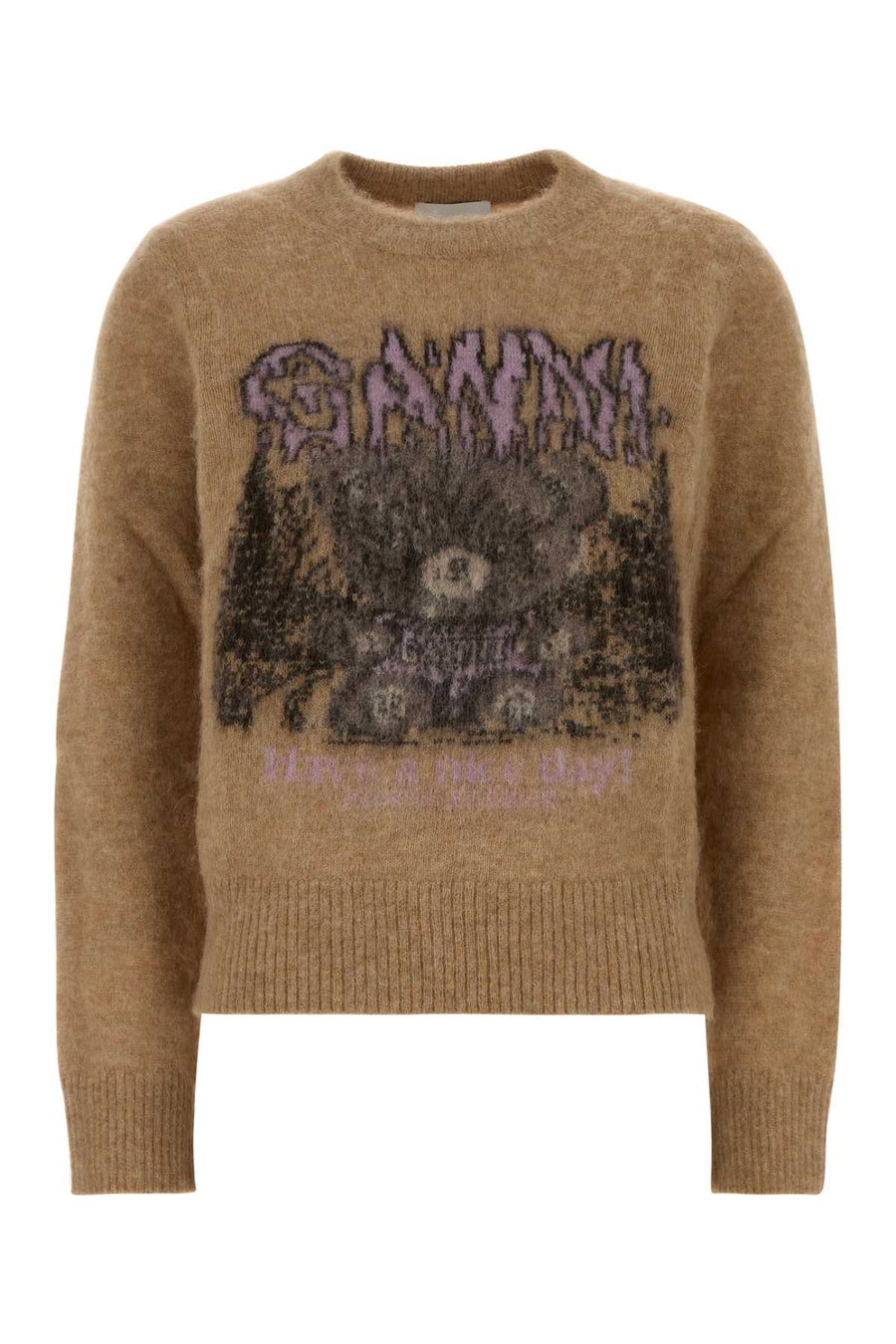 Camel Alpaca Blend Sweater Exterior: Nylon Wool Maglieria