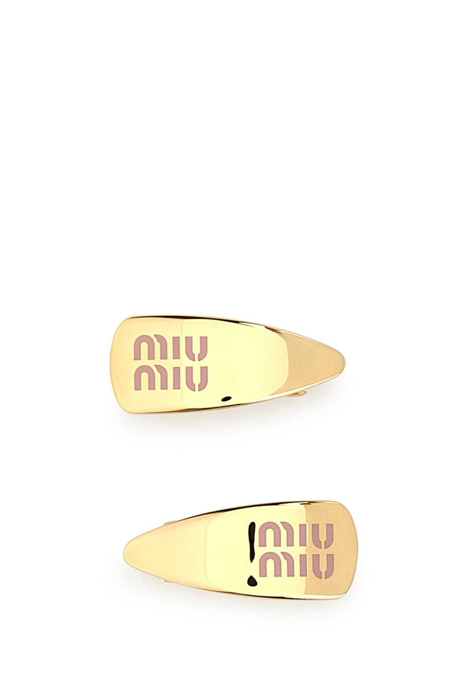 Miu Miu Capelli Brass hair clip in gold