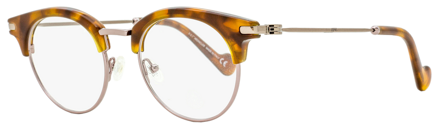 Moncler Oval Eyeglasses Ml5020 053 Blonde Havana-Bronze 47mm 5020 Havana/bronze Plastic (acetate)/metal