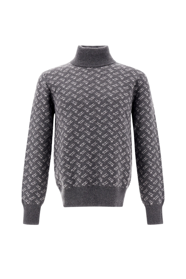 Herno 100% Virgin Wool sweater in gray