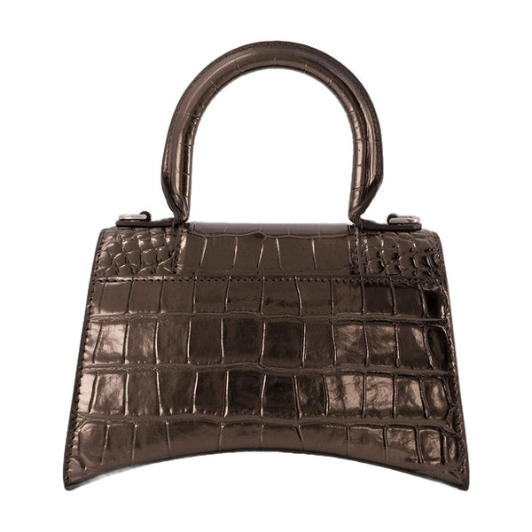 Balenciaga Calfskin top handle bag in bronze