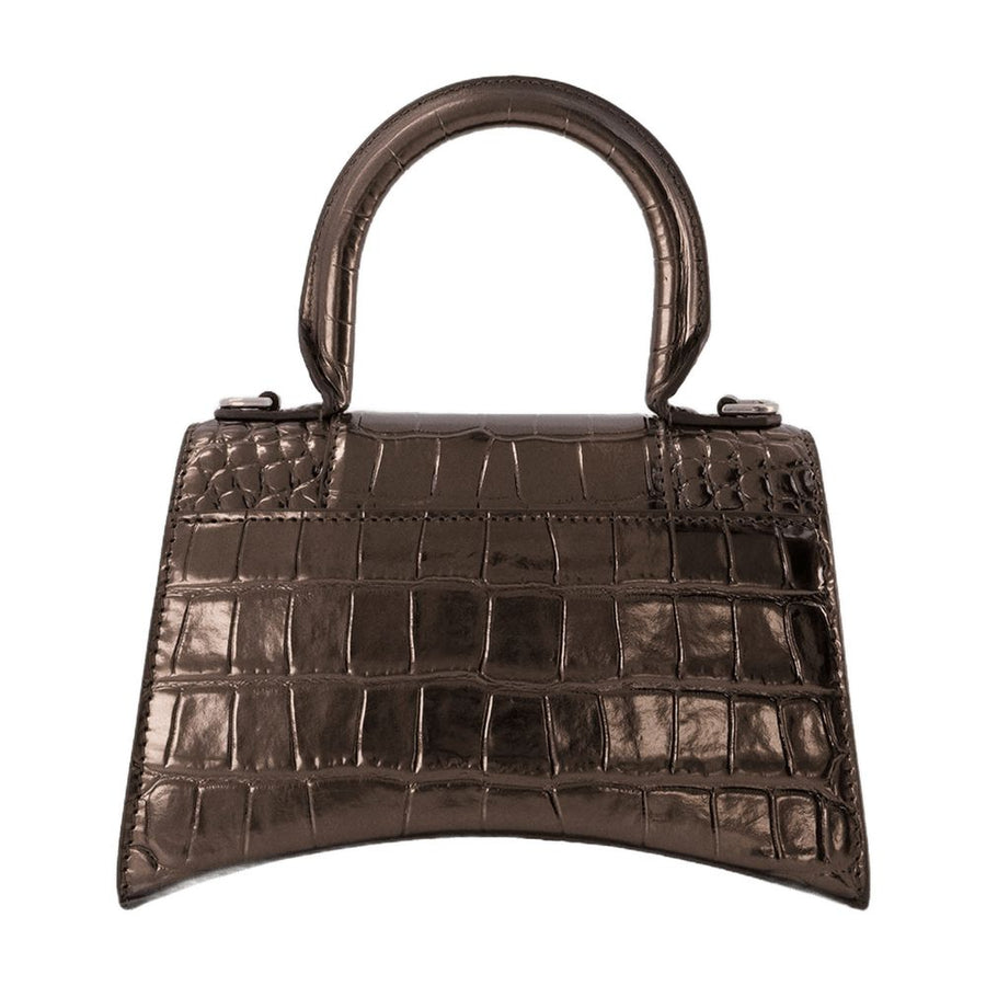 Balenciaga Calfskin top handle bag in bronze