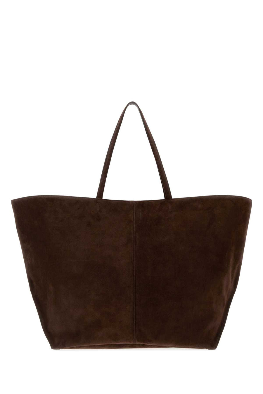 Jil Sander Exterior: 100% Suede tote bag in brown