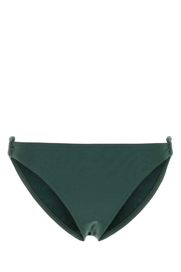 Dark Green Stretch Nylon Clutch Bikini Bottom Menthegivree Exterior: Elastane Costumi Da Bagno