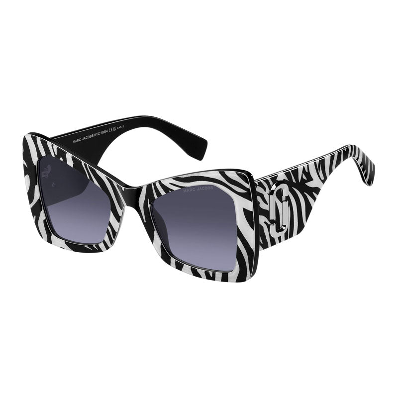 Marc Jacobs Acetate frame; gradient-tinted plastic lenses sunglasses in white