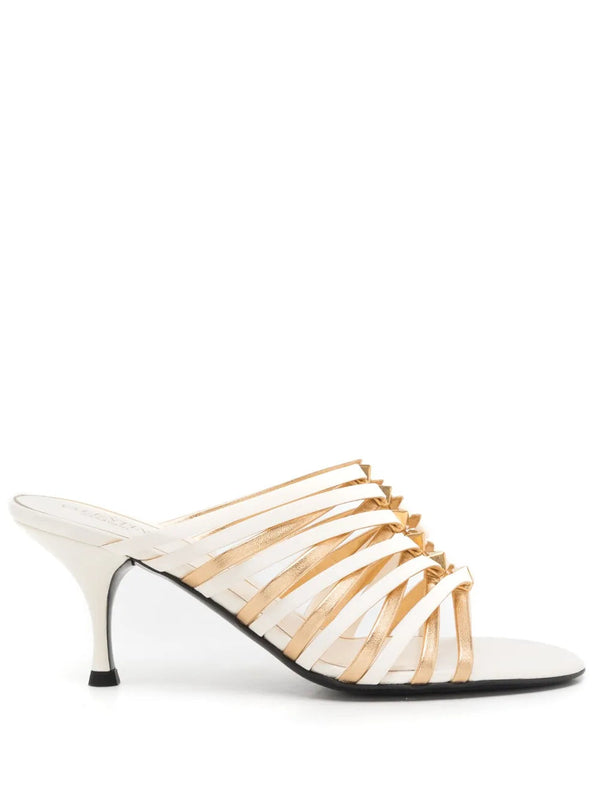 Valentino Calf leather mule in white