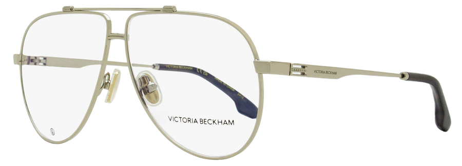 Victoria Beckham Pilot Eyeglasses Vb2137 040 Silver 59mm Metal