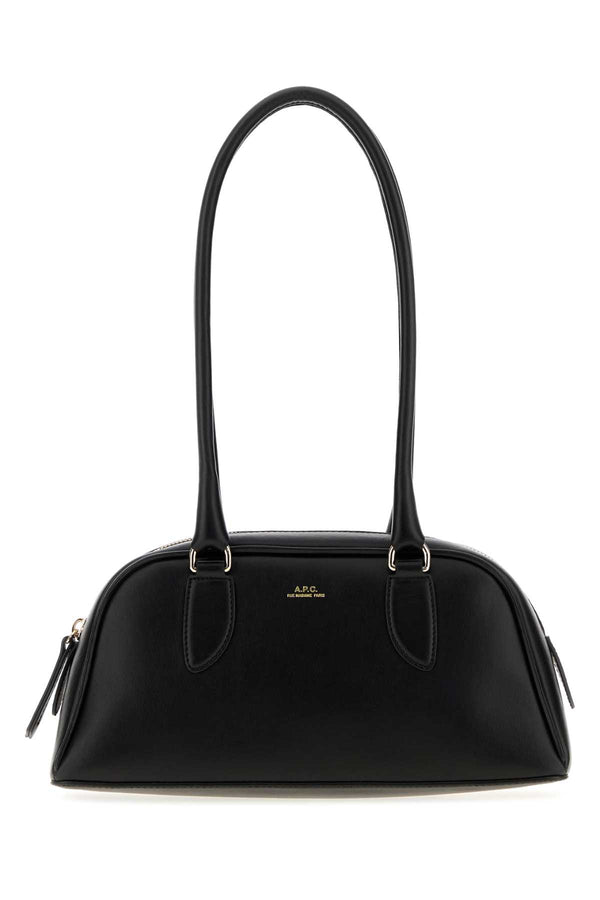 Black Leather Small Paloma Shoulder Bag Noir Borse A Tracolla