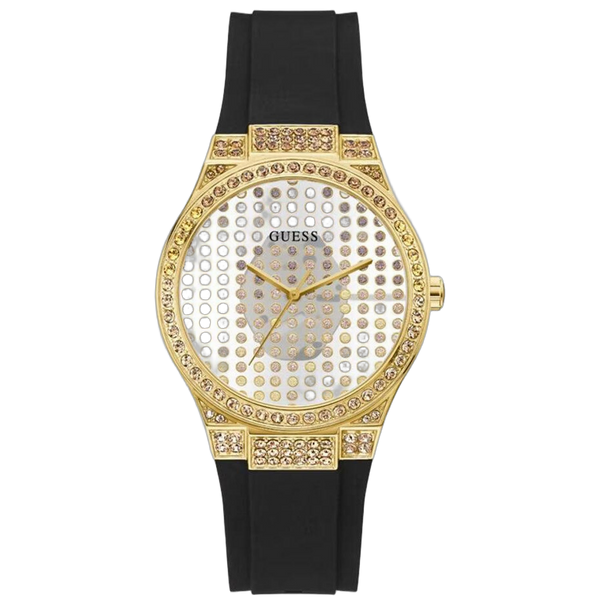 Guess Stainless steel case watch in gold