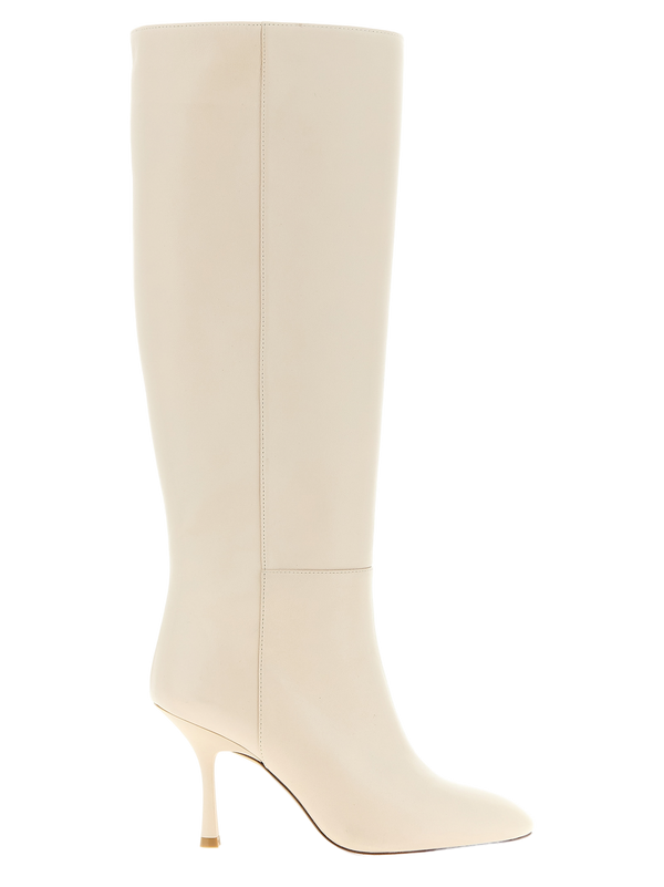 Stuart Weitzman 100% lamb leather boot in white