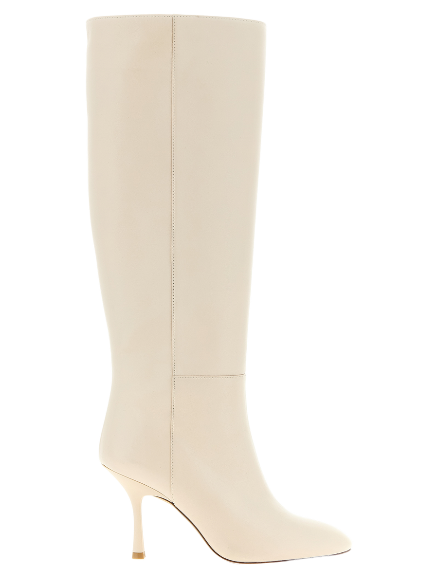 Stuart Weitzman 100% lamb leather boot in white