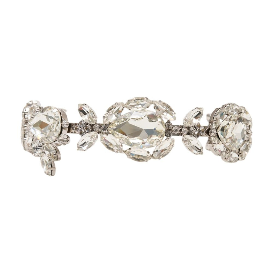 Self-Portrait Crystal headband in silver