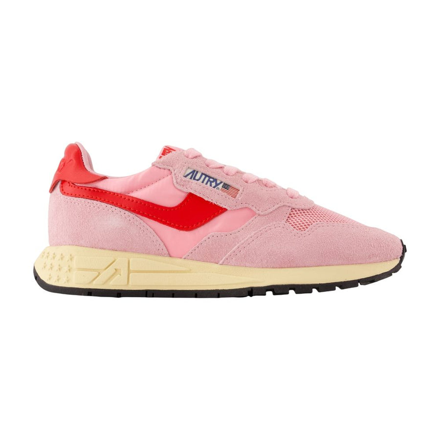 Reelwind Low Trainers - Autry Leather Pink Calfskin Shoes / Sneakers