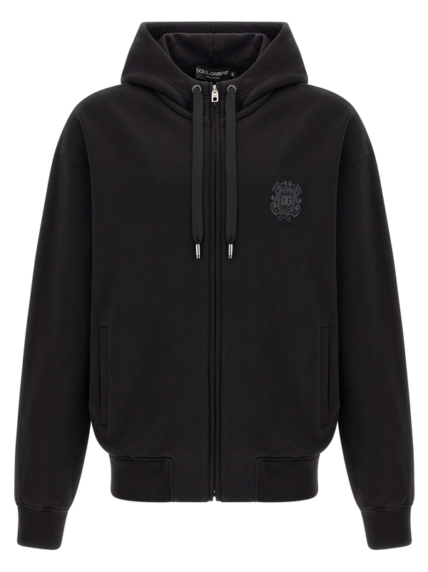 Dolce & Gabbana 100% Cotton hoodie in black