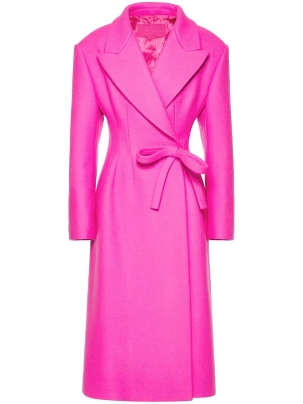 Valentino Virgin wool blend coat in pink