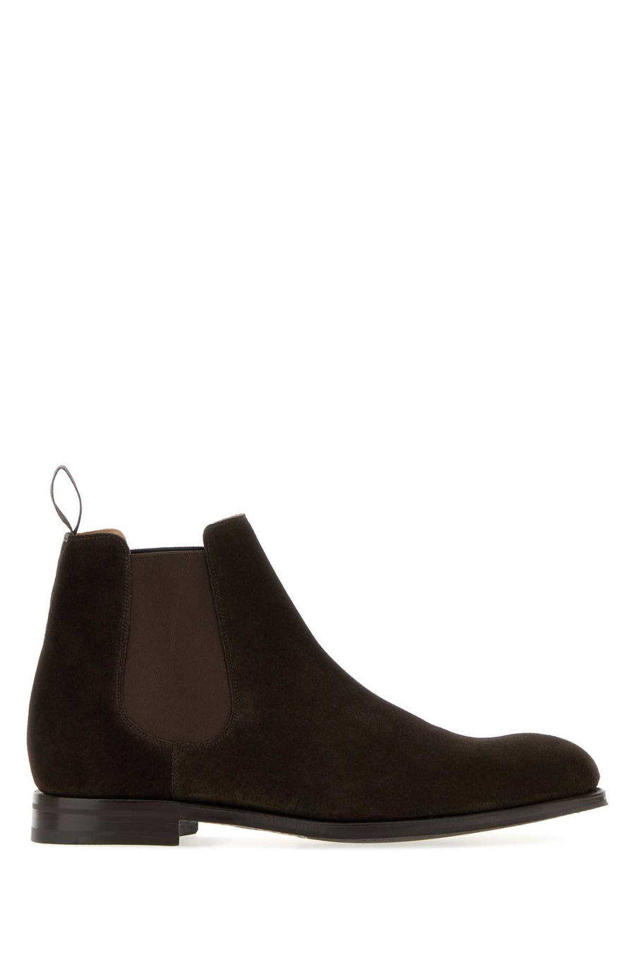 Church'S Boot Exterior: 100% Suede chelsea boot in brown