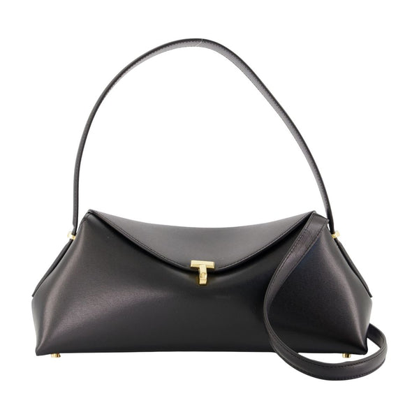 T-Lock Shoulder Bag - Toteme Leather Black Calfskin / Shoulder-hobo-bags