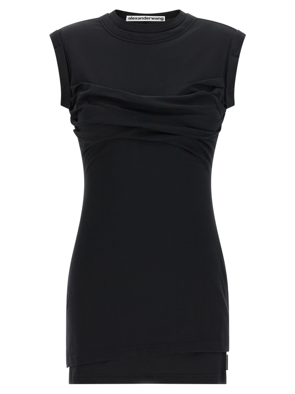 Alexander Wang 95% cotton tank top in black