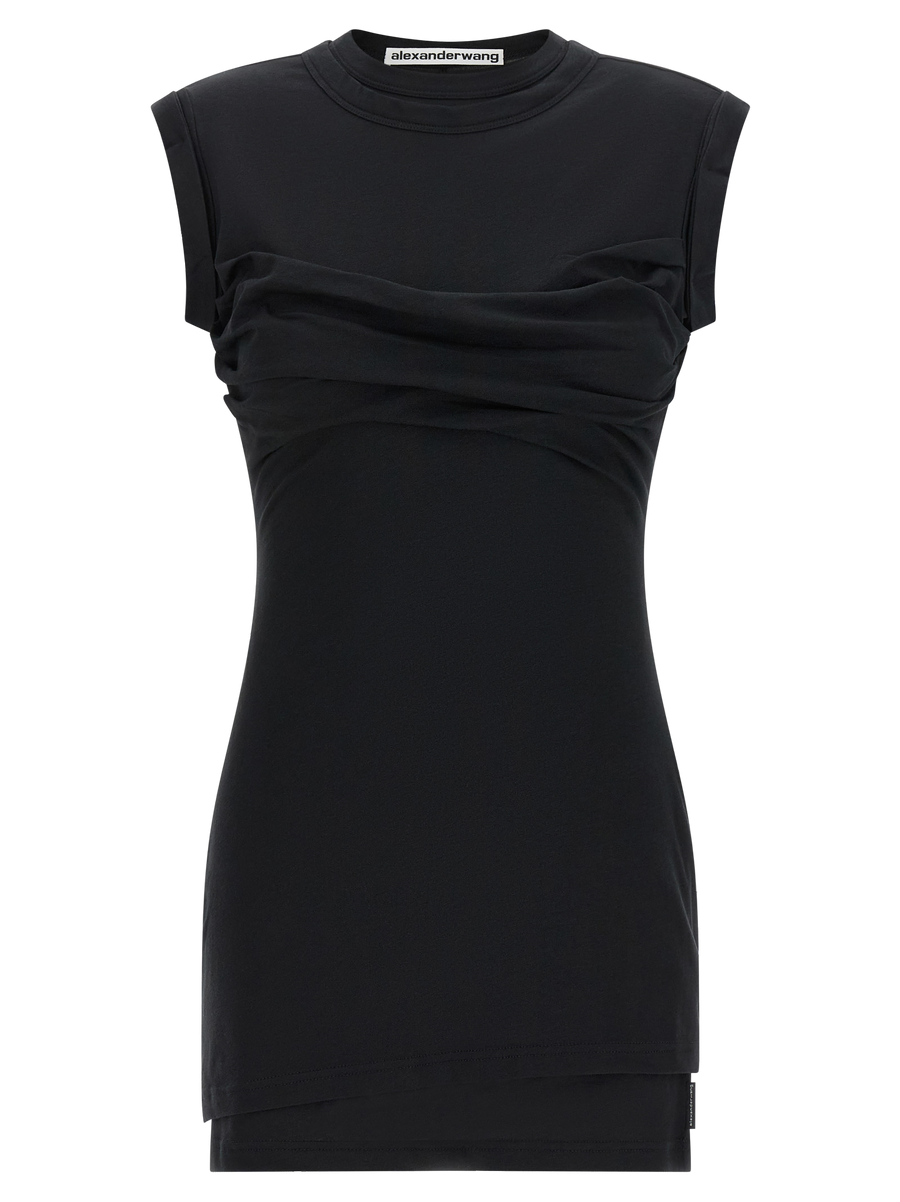 Alexander Wang 95% cotton tank top in black