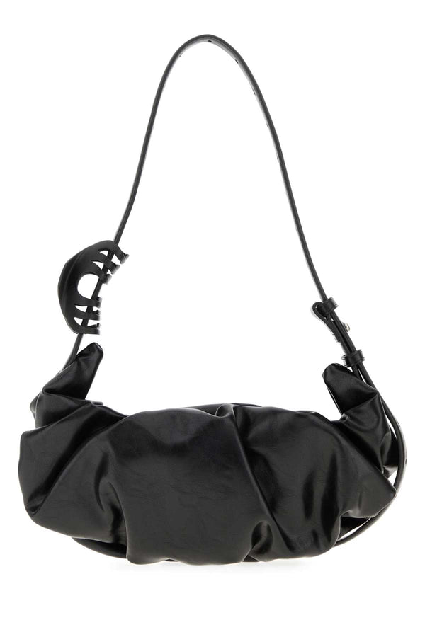 Diesel Mano Exterior: 95% Polyurethane shoulder bag in black