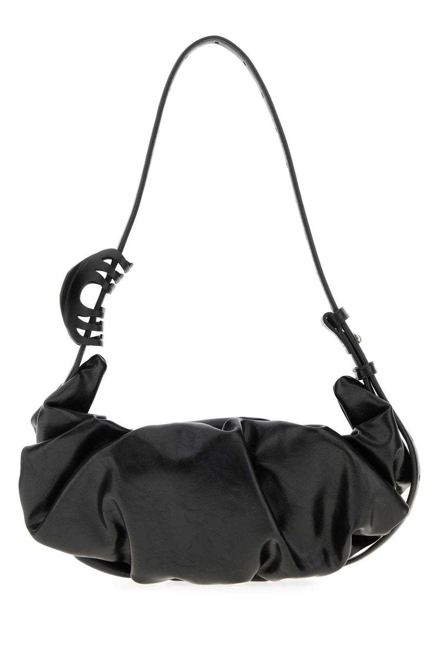 Diesel Mano Exterior: 95% Polyurethane shoulder bag in black