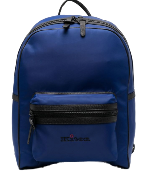 Kiton Outer: Cotton backpack in royal blue