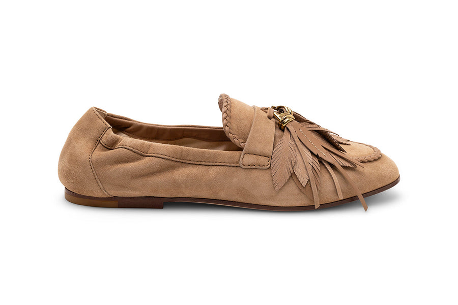 Tod's Suede loafer in beige