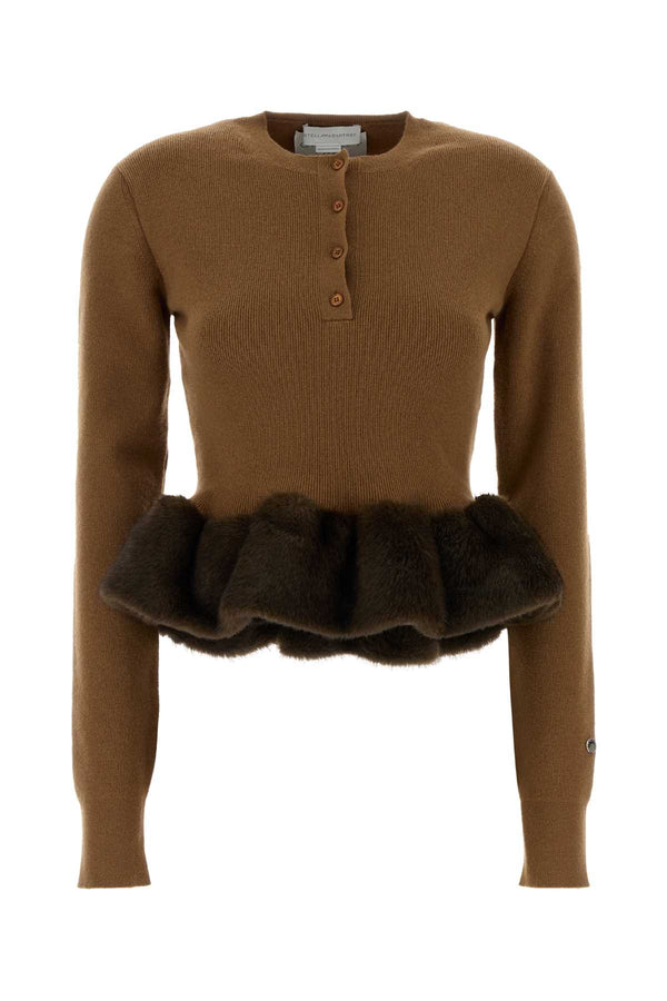 Camel Exterior: Wool Nylon Elastane Maglie