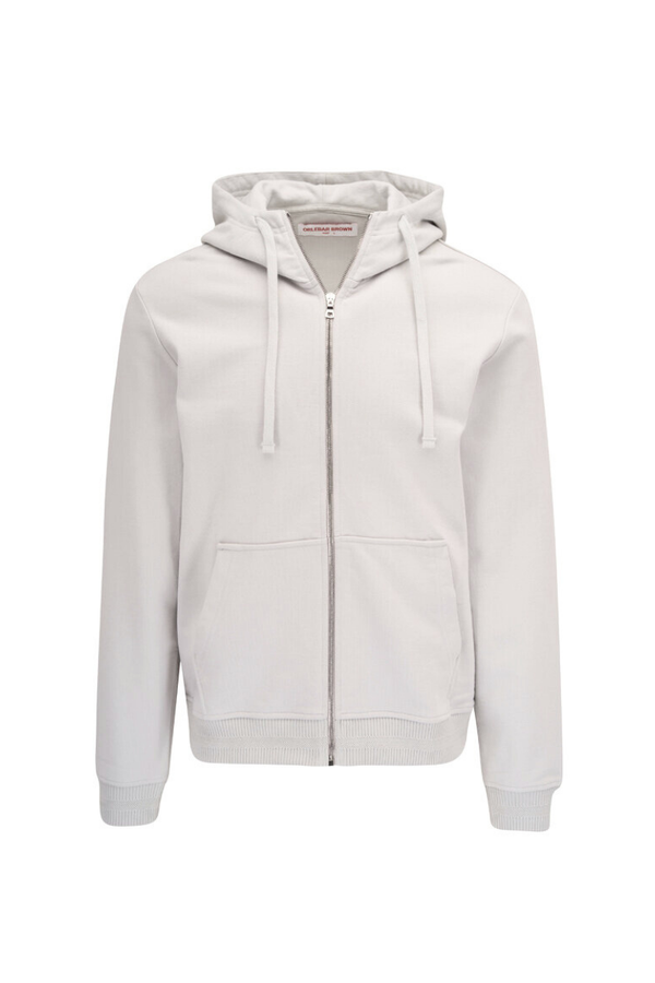 Orlebar Brown 100% cotton hoodie in white