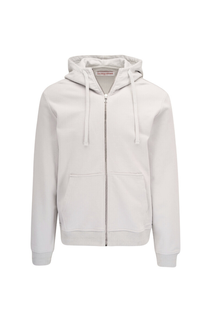 Orlebar Brown 100% cotton hoodie in white