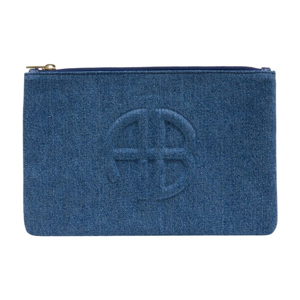 Anine Bing Cotton clutch in blue