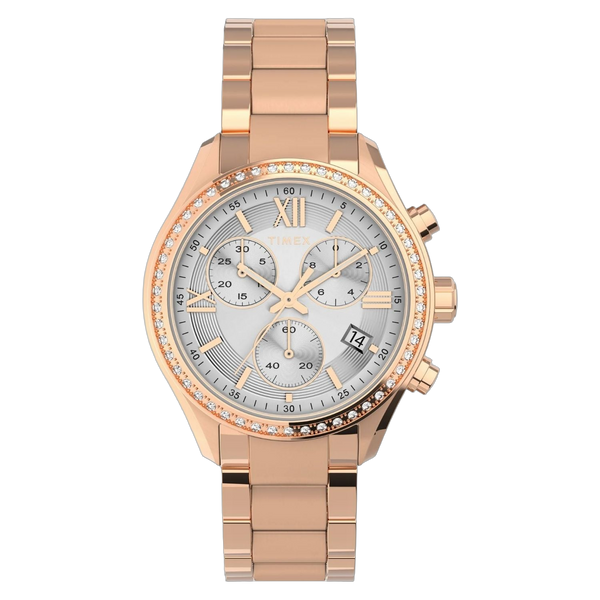 Timex watch in rose gold