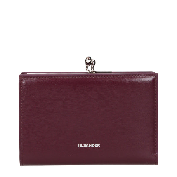 Jil Sander wallet in burgundy