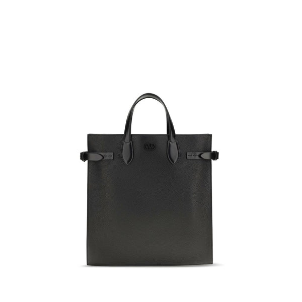 Valentino Garavani 100% Calf Leather Bos Taurus shoulder bag in black