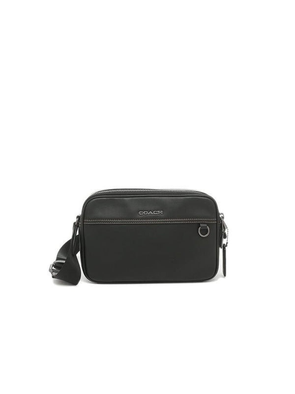 Coach Smooth calf leather crossbody bag in black