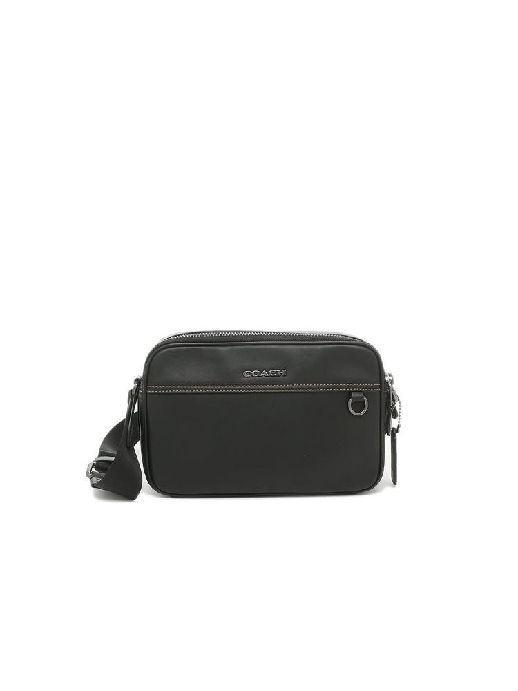 Coach Smooth calf leather crossbody bag in black
