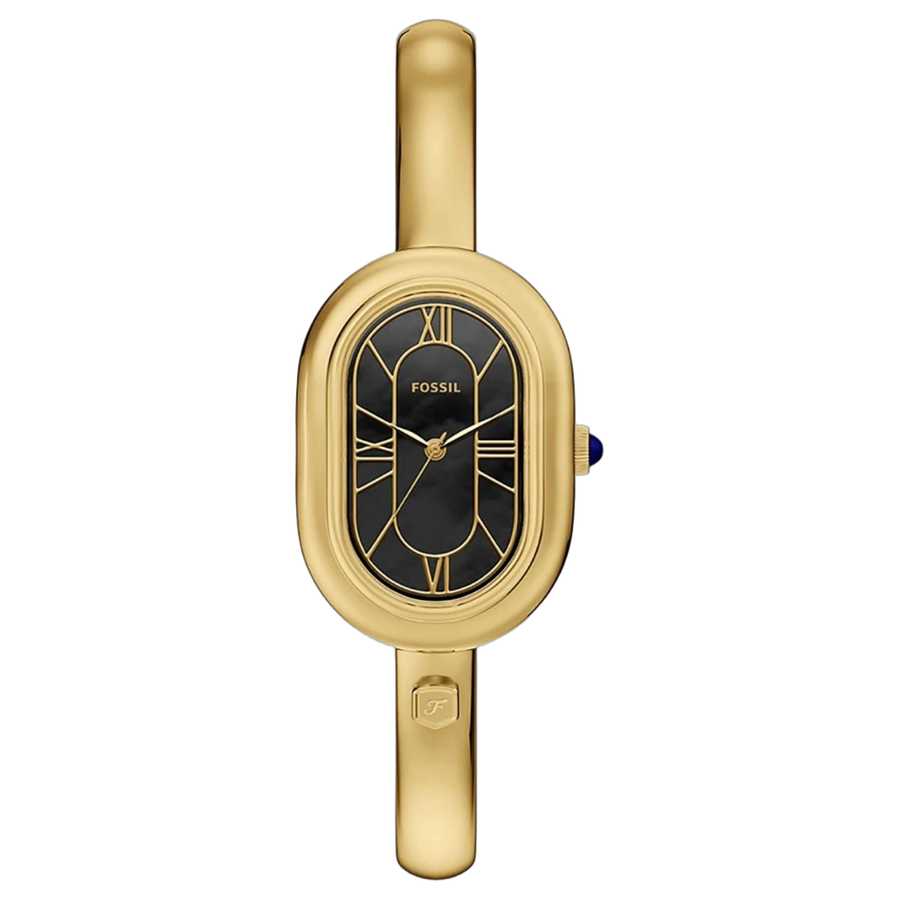 Fossil watch in gold