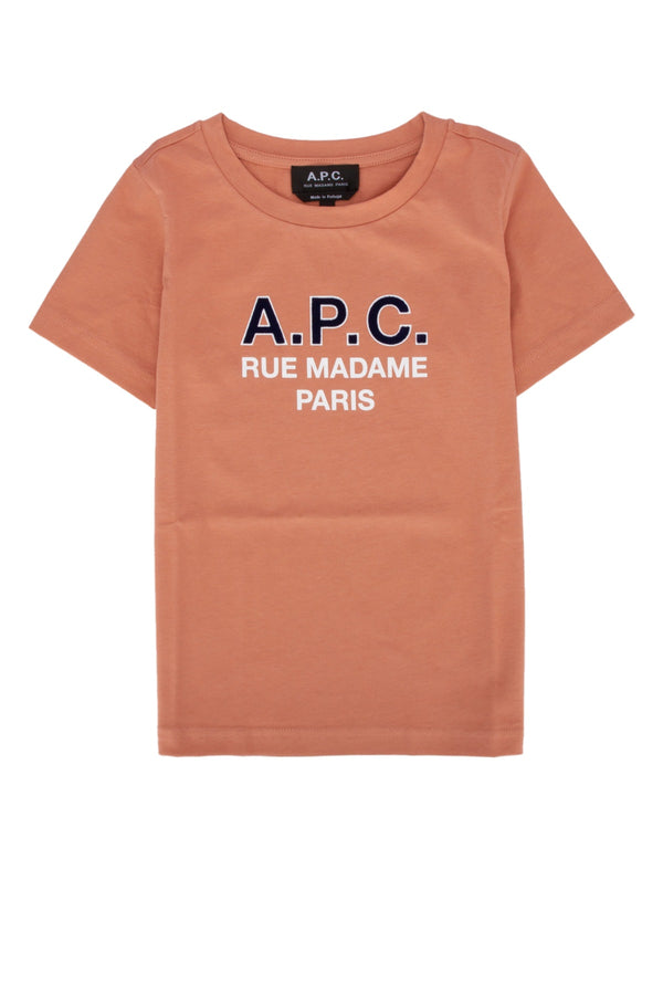 A.P.C. Kids 100% Cotton t-shirt in rose
