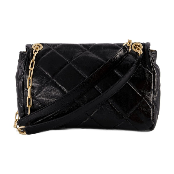 Vanessa Bruno calfskin shoulder bag in black