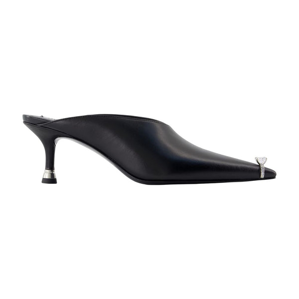 Alexander Wang calfskin mule in black