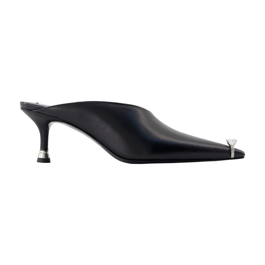 Alexander Wang calfskin mule in black