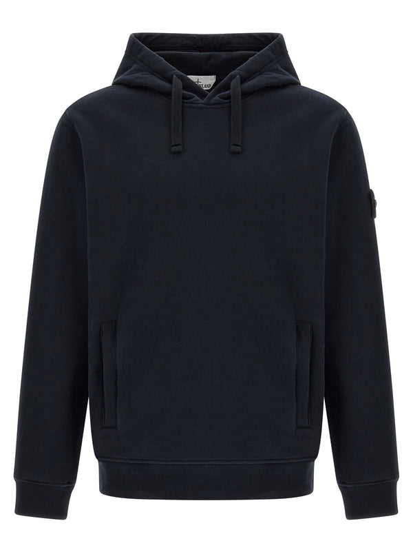 Blue Cotton Sweatshirt Clothing
