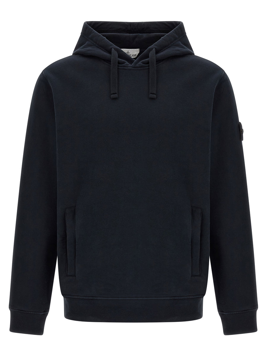 Blue Cotton Sweatshirt Clothing