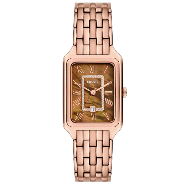 Fossil Stainless steel case watch in rose gold