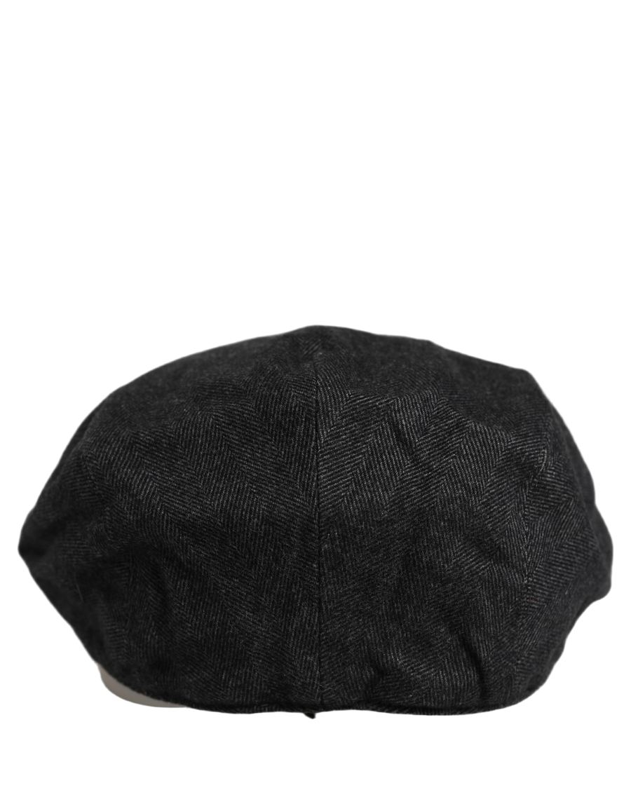 Dolce & Gabbana HAT10081 100% Cotton flat cap in black