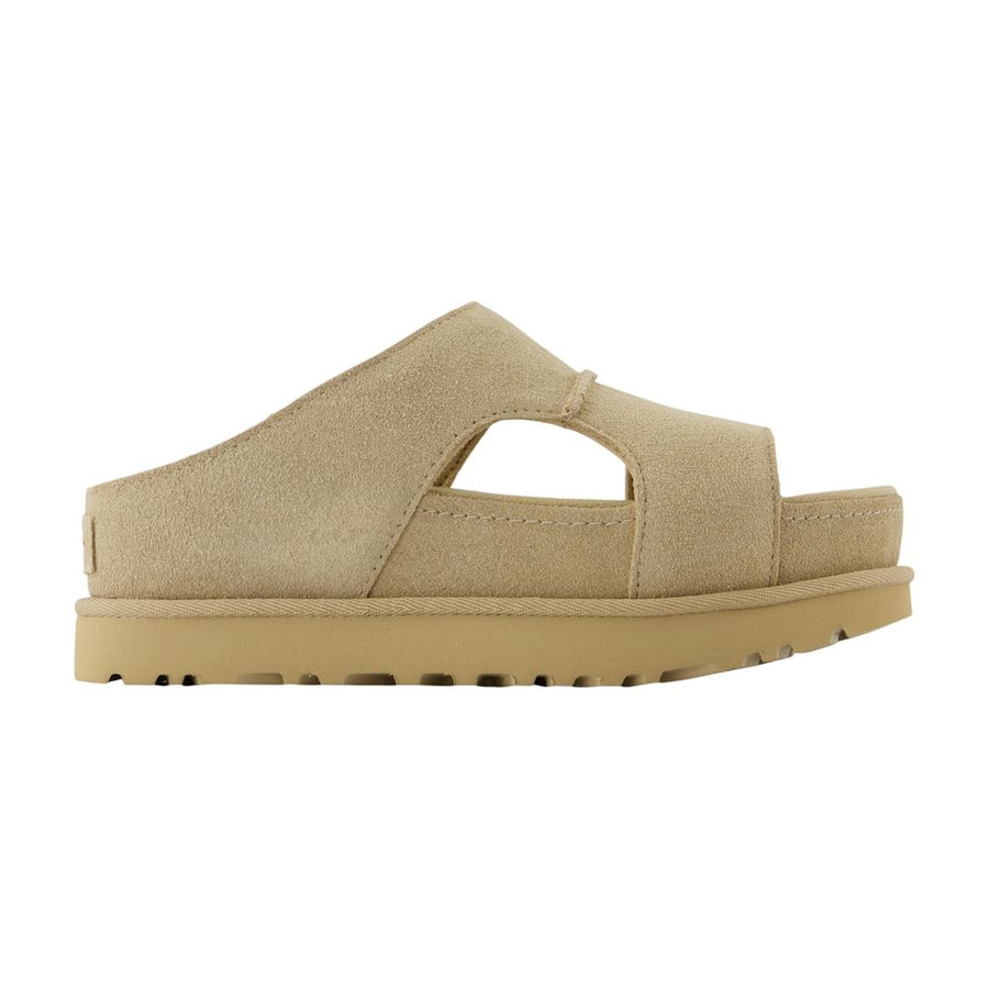 UGG Calfskin suede sandal in beige