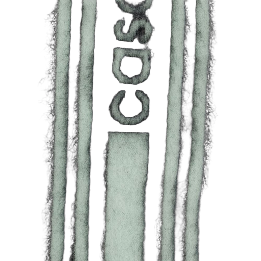 Casablanca Wool scarf in black